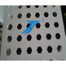 Hexagonal Holes Perforated Metal Mesh, Hexagonal Hole Punching